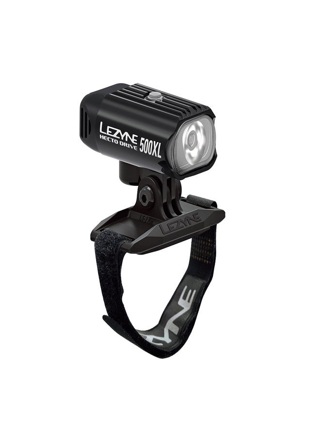 LEZYNE Hecto Drive 500XL Front Compact Bicycle Light, Helmet Kit, 500 Lumen, Aluminum Housing, Road, Mountain, Gravel Bike, USB Rechargeable| Includes GoPro Style Mount | CNC-Machined Aluminum - Image 1