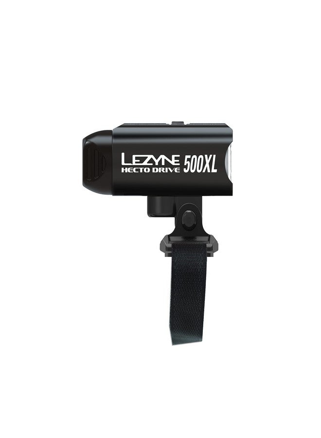 LEZYNE Hecto Drive 500XL Front Compact Bicycle Light, Helmet Kit, 500 Lumen, Aluminum Housing, Road, Mountain, Gravel Bike, USB Rechargeable| Includes GoPro Style Mount | CNC-Machined Aluminum - Image 2