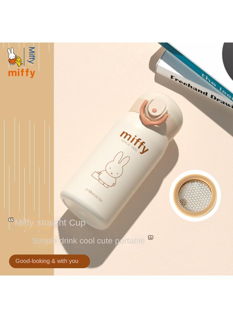 Miffy Insulation stainless steel cartoon thermos cup white 420ml - Image 1