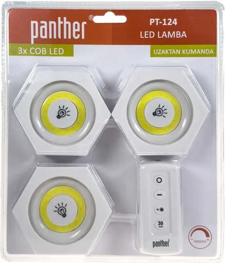 Panther PT-124 LED Lamp Set with Remote Control