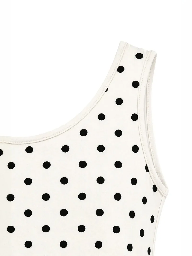 MixRay MIXRAY Casual U Neck Cotton Blend Tank Top