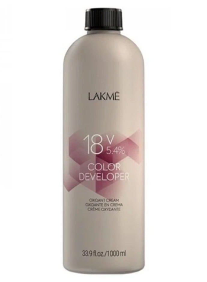 Color Developer Oxidant Cream 18 Vol. 5.4% - 1000 ml