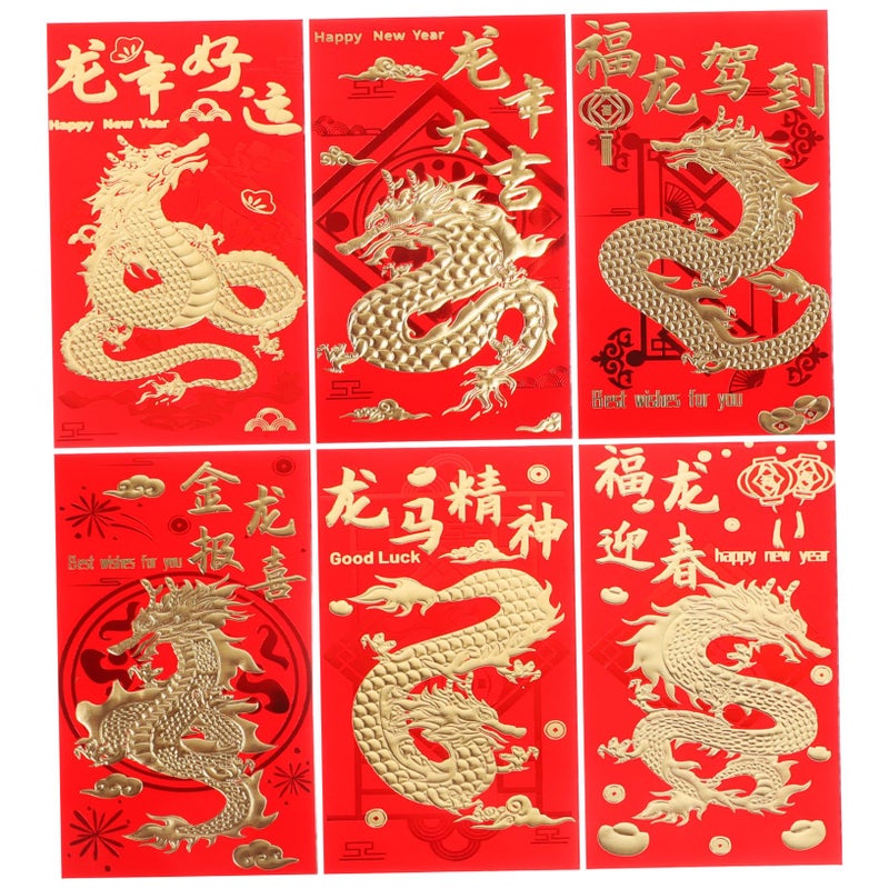 Traditional Red Envelopes 30pcs Premium Chinese New Year Wedding Festival Money Packets - Image 2