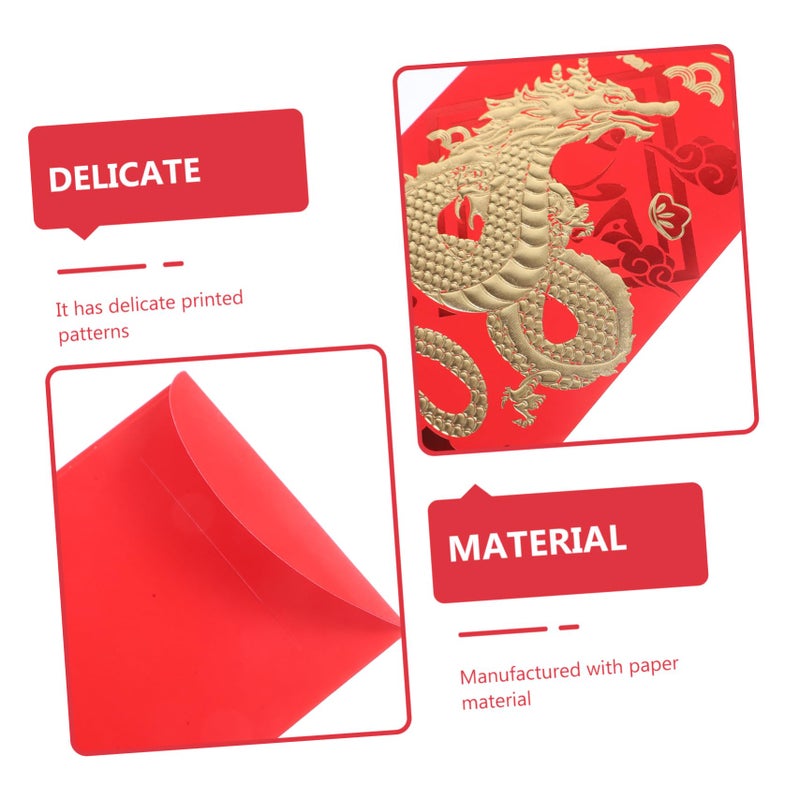 Traditional Red Envelopes 30pcs Premium Chinese New Year Wedding Festival Money Packets - Image 4