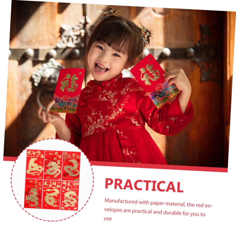 Traditional Red Envelopes 30pcs Premium Chinese New Year Wedding Festival Money Packets - Image 3