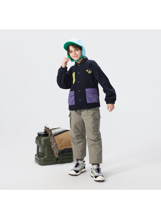 Mqd Boys' Winter New Outdoor Cargo Jogger Casual Down Pants - Image 2