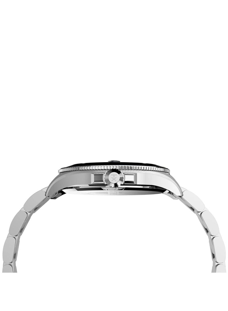 Timex Brass Analog Men's Watch With Stainless Steel Silver Band TW2U41900 - Image 2