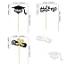 Ercadio 24 Pack Graduation Done Cupcake Toppers Black Glitter Grad Cap Diploma Cupcake Picks Class of 2026 Graduation Theme Party Cake Decorations - Image 2