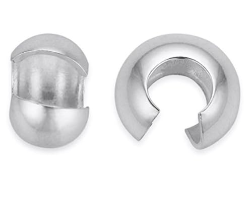 Adabele 20pcs Adabele Authentic 925 Sterling Silver 3mm Small Tiny Crimp Bead Knot Cover End Caps Hypoallergenic for DIY Craft Jewelry Making SS227-3 - Image 5