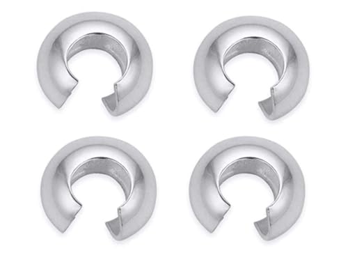 Adabele 20pcs Adabele Authentic 925 Sterling Silver 3mm Small Tiny Crimp Bead Knot Cover End Caps Hypoallergenic for DIY Craft Jewelry Making SS227-3 - Image 3