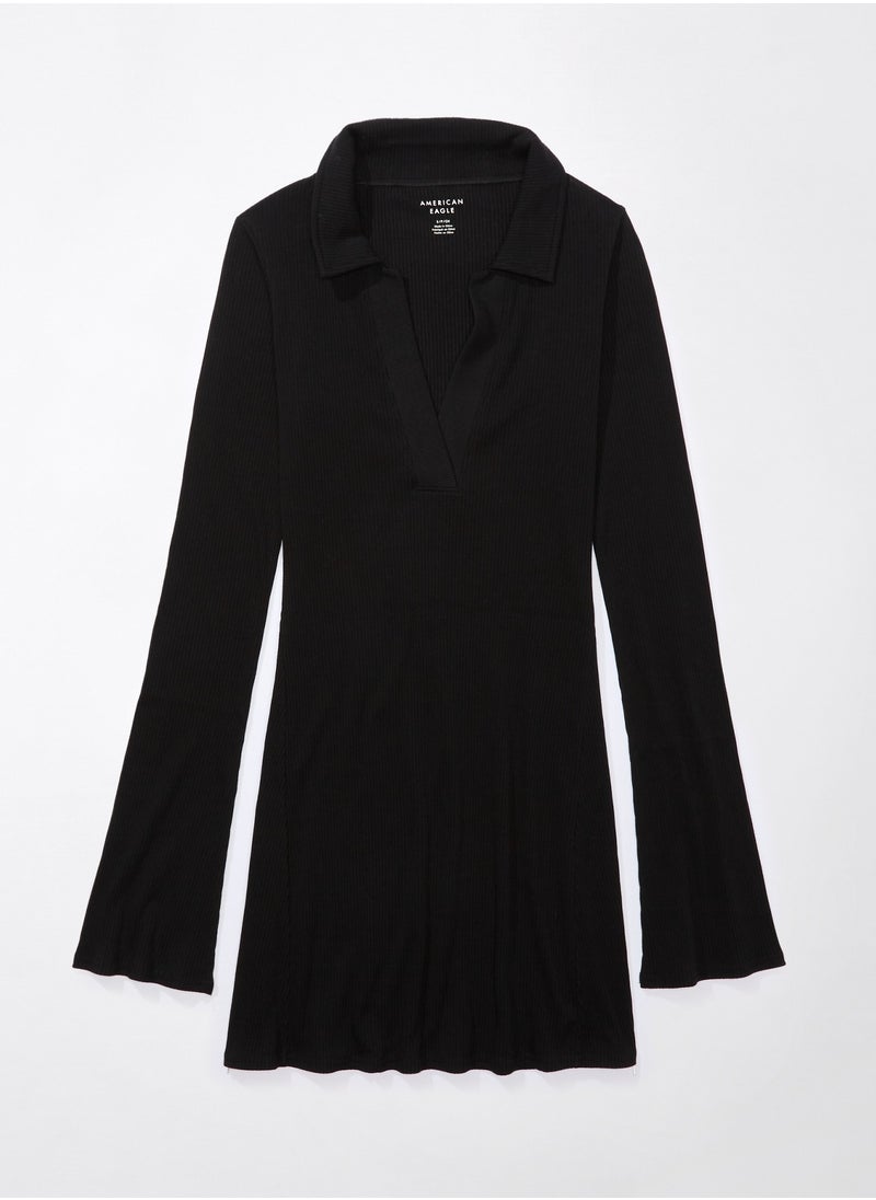American Eagle - AE Collared Knit Mini Dress - Image 1