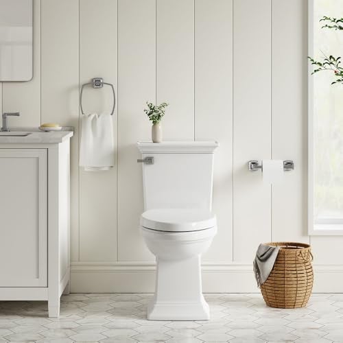 American Standard 5020A65G.020 Traditional Luxury Toilet Seat, Slow-Close, Elongated Front, White - Image 2