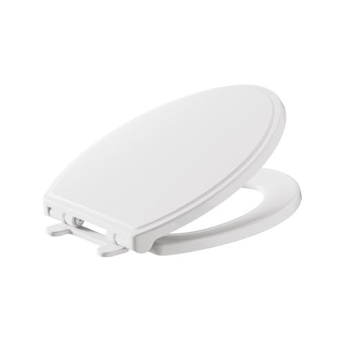 American Standard 5020A65G.020 Traditional Luxury Toilet Seat, Slow-Close, Elongated Front, White - Image 1