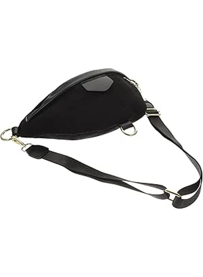 Adjustable Crossbody Chest Bag Lightweight Travel Hiking Daily Pouch for Girls Black - Image 1