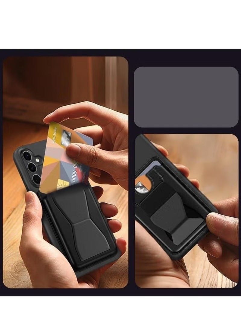 JAJEEK Samsung Galaxy S25 Plus Case – Magnetic Wallet Case with Card Holder, Kickstand, and Car Mount Compatibility – Slim, Shockproof, and Durable Soft Cover with Stand Function – Stylish Protective Back Cover for Galaxy S25 Plus 6.7-Inch - Image 2