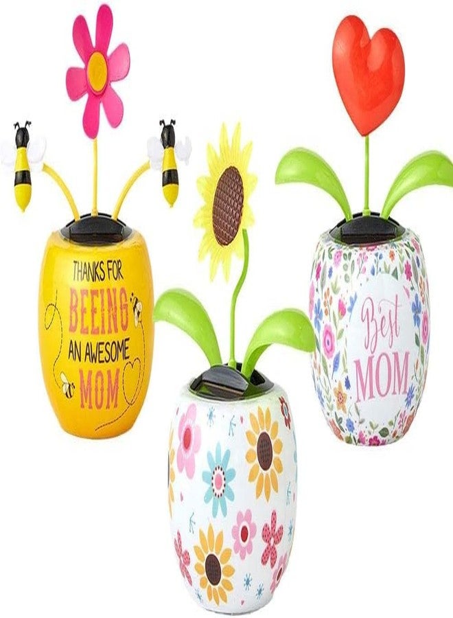 baolaili Sunflower Solar Dancing Solar Toys Solar Dancing Flower,Solar Powered Swinging Animated Dancer Toy Car Decoration for Car Dashboard Office Desk Dancer Toy - Image 3