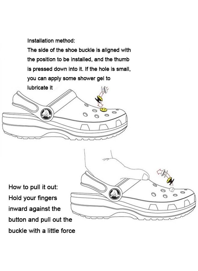 مختلف التماسيح الديكور، 100 جهاز كمبيوتر شخصى مزيج أنماط فريدة من نوعها، PVC التماسيح الديكور، نمط عشوائي التماسيح الديكور مناسبة للجميع - Image 5