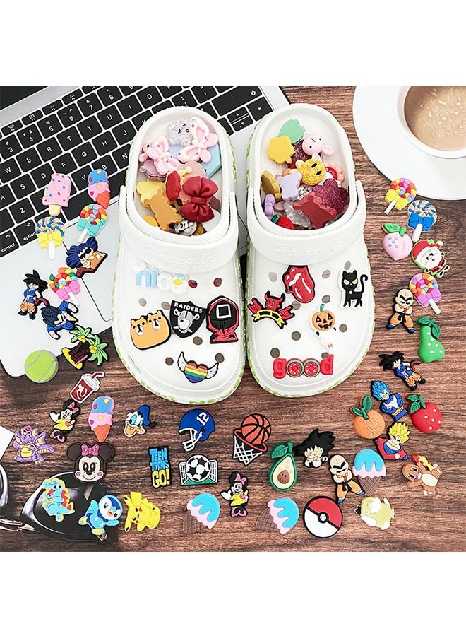 مختلف التماسيح الديكور، 100 جهاز كمبيوتر شخصى مزيج أنماط فريدة من نوعها، PVC التماسيح الديكور، نمط عشوائي التماسيح الديكور مناسبة للجميع - Image 3