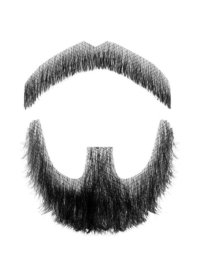 Juexica - Fake Beard Tied Facial Hair Fake Mustache Realistic Beard Fake Facial Hair Invisible False Beards For Entertainment Drama Party Movie Prop - Image 1