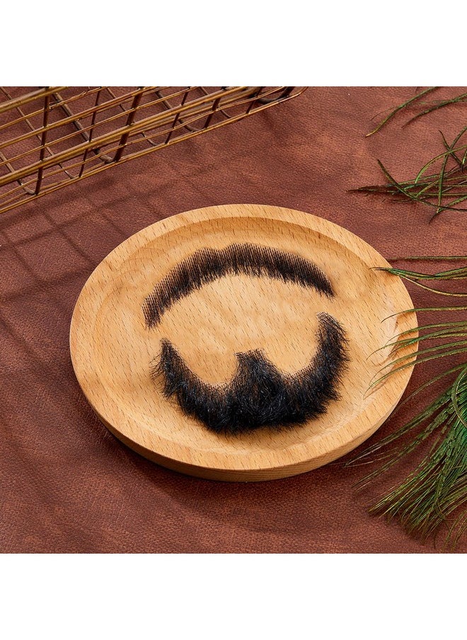 Juexica - Fake Beard Tied Facial Hair Fake Mustache Realistic Beard Fake Facial Hair Invisible False Beards For Entertainment Drama Party Movie Prop - Image 1