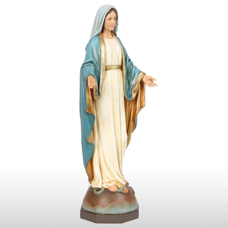 BC BUILDCLASSIC BC Catholic Our Lady of Grace Statue  Holy Mother Figure  Religious Gfit of Home decor  7 inch H  Hand Painted by Buildclassic (Elegant) - Image 2
