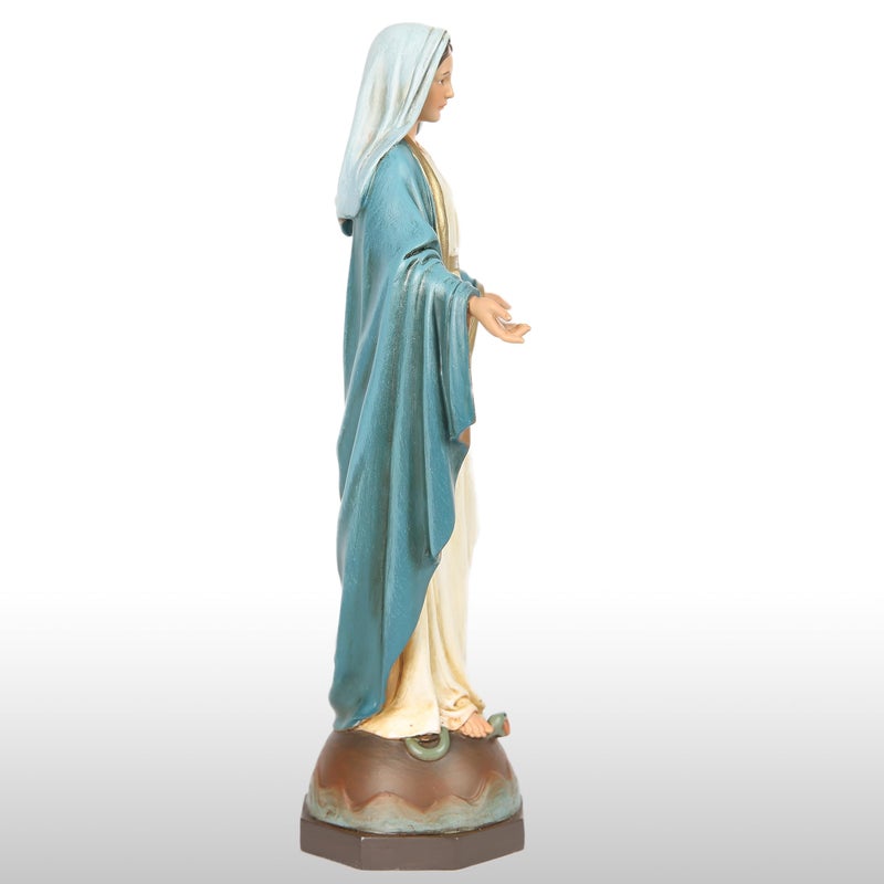 BC BUILDCLASSIC BC Catholic Our Lady of Grace Statue  Holy Mother Figure  Religious Gfit of Home decor  7 inch H  Hand Painted by Buildclassic (Elegant) - Image 4