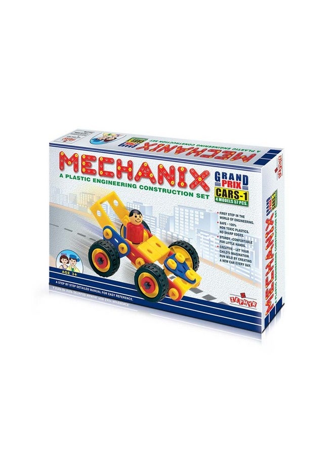 Mechanix Plastic Cars-1 4 Models, Stem Education, Building And Construction Toy, For Boys And Girls Age 5+  - Image 1