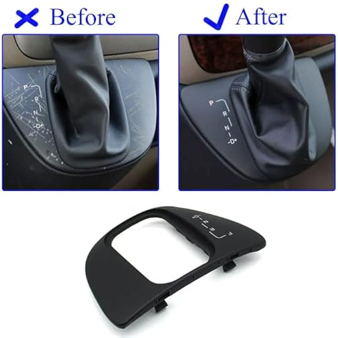 rayihni Automatic Gear Box Shift Cover Interior Gear Lever Baffle Accessories Replacement Compatible with Mercedes Benz Vito Viano W636 W639 6392600073 20102015 - Image 5