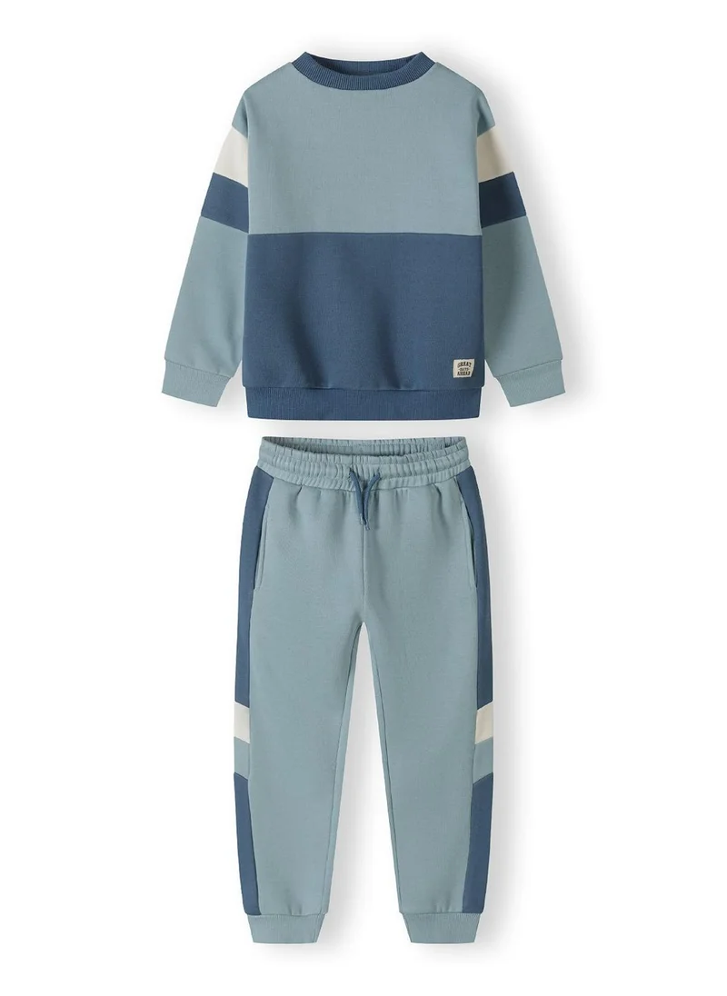 MINOTI Teen Boys Tracksuit Set with Print and Sporty Panel Design