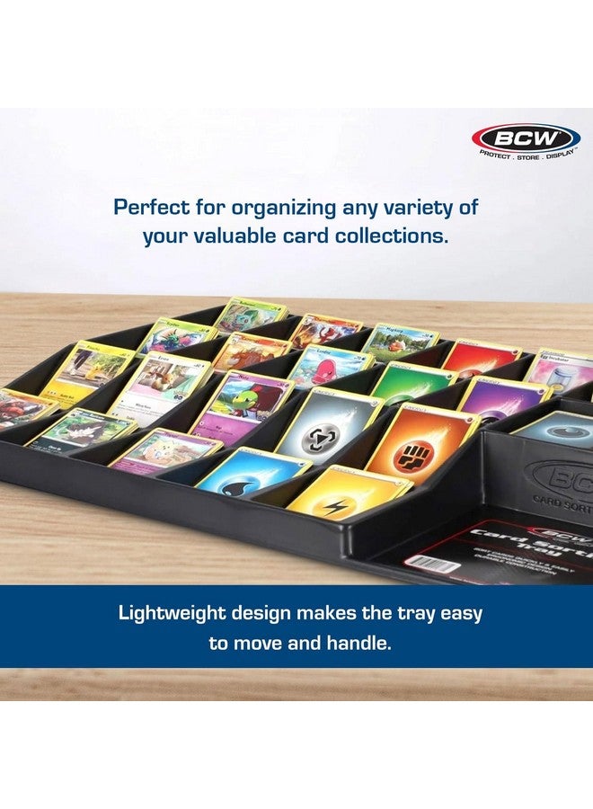 BCW Basic Trading Card Sorting Tray - 1ct | 24-Cell Organizer Display Case & Card Storage | Perfect for Sorting, Displaying, and Storing TCG & Gaming Cards Collections - Image 5