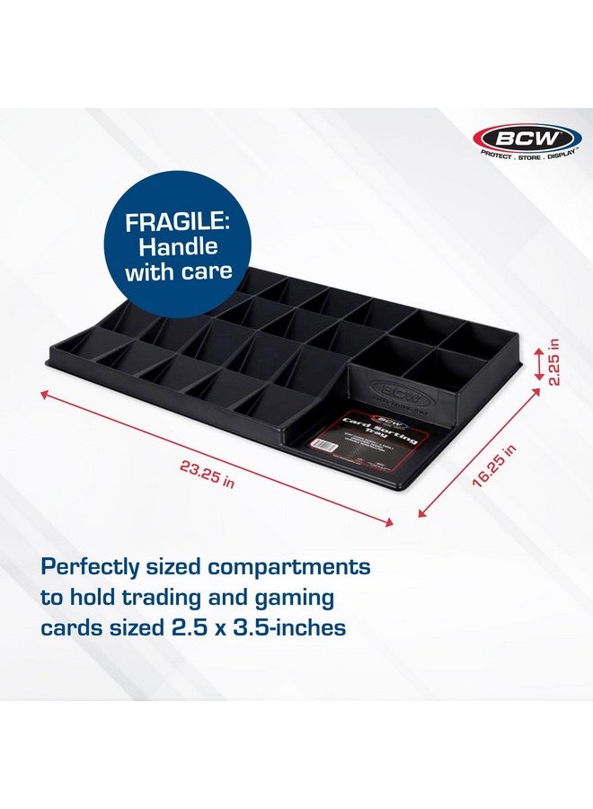 BCW Basic Trading Card Sorting Tray - 1ct | 24-Cell Organizer Display Case & Card Storage | Perfect for Sorting, Displaying, and Storing TCG & Gaming Cards Collections - Image 3