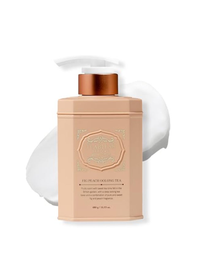 TEABLESS Fig Peach Oolong Tea Perfumed Body Lotion Daily Moisturizer Body Lotion For Dry Skin Sensitive Skin NonGreasy Slow Aging Fig Fruity Scent Korean Skin Care - Image 1