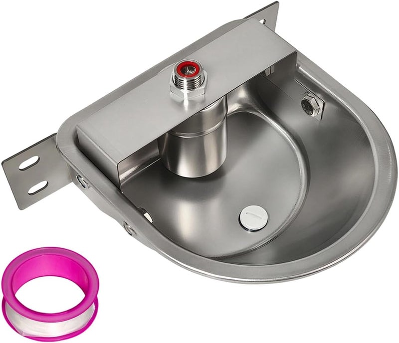 Large Capacity Waterer Automatic for Cow Horse Stainless Steel Switching Outdoor Animal Waterer - Image 1