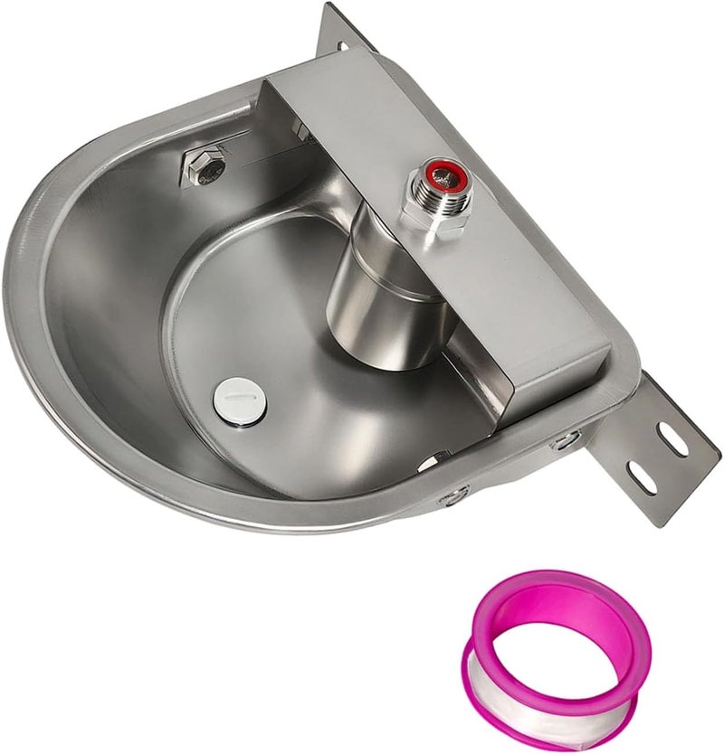 Large Capacity Waterer Automatic for Cow Horse Stainless Steel Switching Outdoor Animal Waterer - Image 5