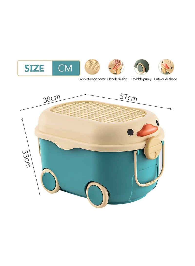 Generic Children's Toy Storage Box Cute Snack Clothes Storage Box Blue  - Image 2