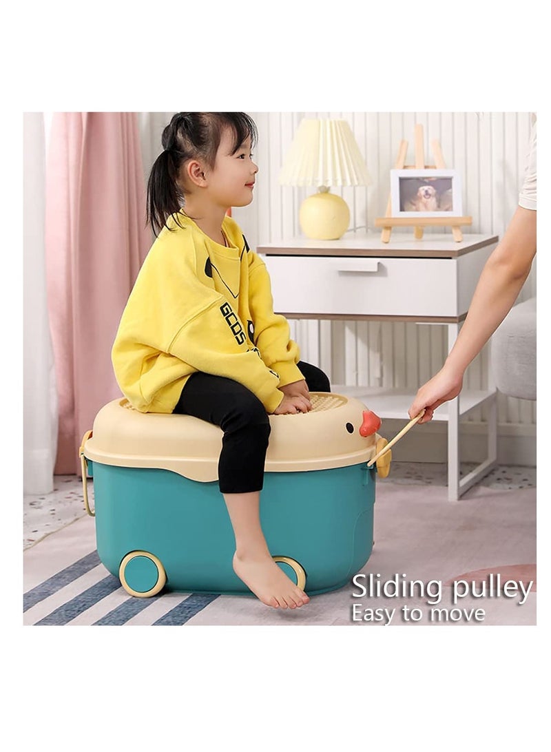 Generic Children's Toy Storage Box Cute Snack Clothes Storage Box Blue  - Image 4