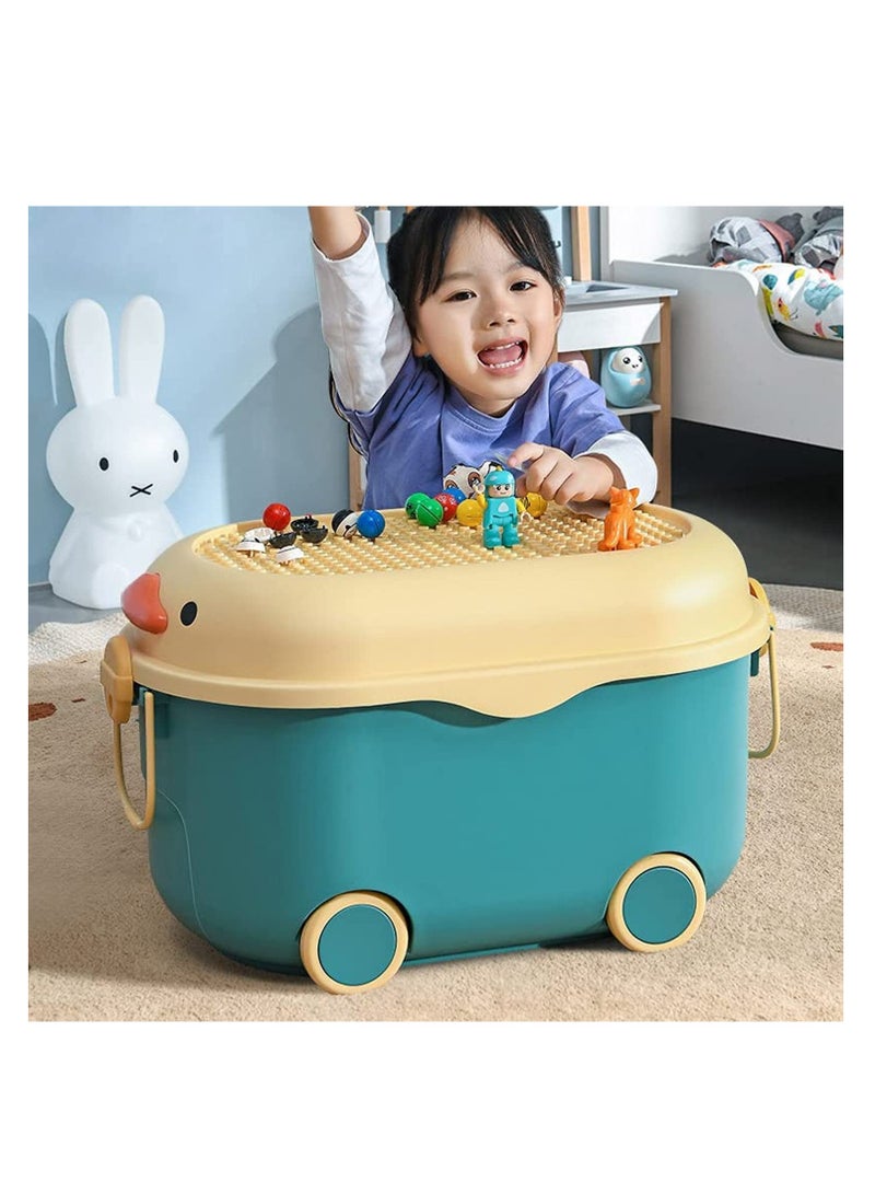 Generic Children's Toy Storage Box Cute Snack Clothes Storage Box Blue  - Image 1