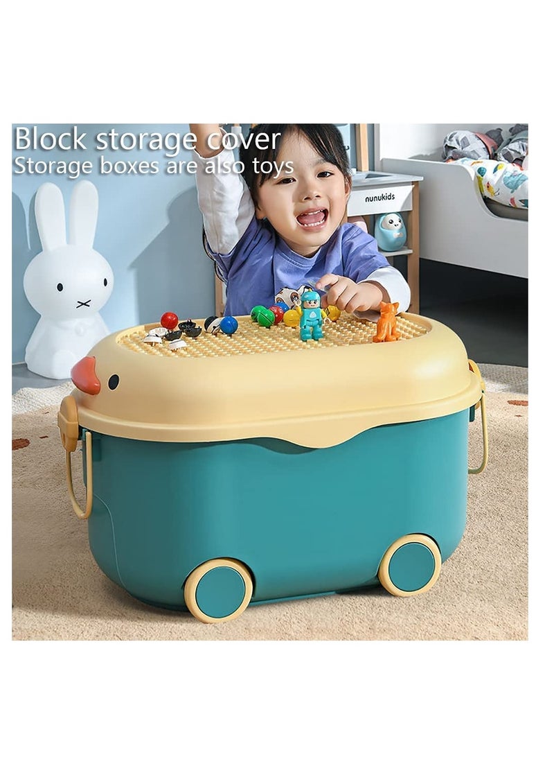 Generic Children's Toy Storage Box Cute Snack Clothes Storage Box Blue  - Image 3