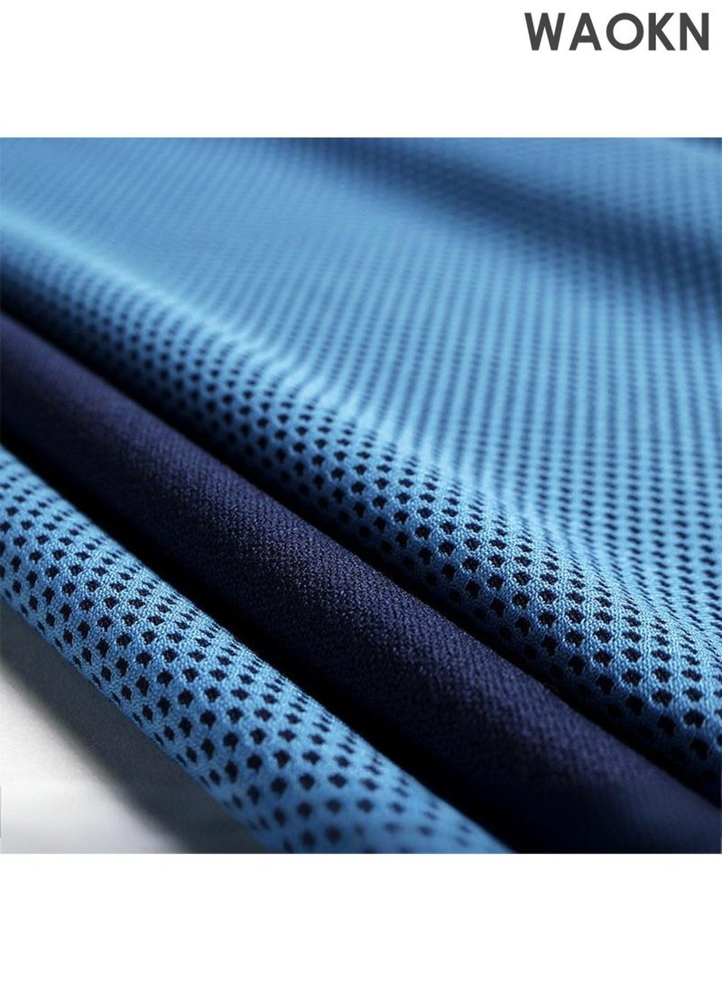 WAOKN 4-pack cooling towels, sweat absorbing ice silk towels, ice sensitive ice towels, soft and breathable sports towels, can be used as quick drying towels for yoga, Pilates, golf, gym, camping, hiking and other exercise activities. - Image 4