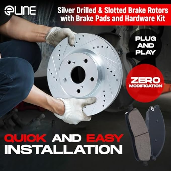 ريحني مفاهيم R1 مجموعة الفرامل والدوارات الخلفية ولوحات الفرامل الخلفية دوارات وفوسادات الفرامل ولوحات الفرامل السيراميكية تناسب إنفينيتي EX35 EX37 G25 G35 G35 M35 M45 Q40 QX50 نيسان 35Z 37Z ماكسيما - Image 5