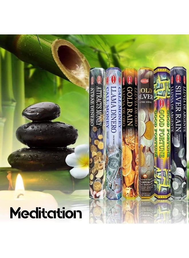 HEM Assorted Hexa Combo Incense Sticks (6 Money Drawing Scents) - Image 4