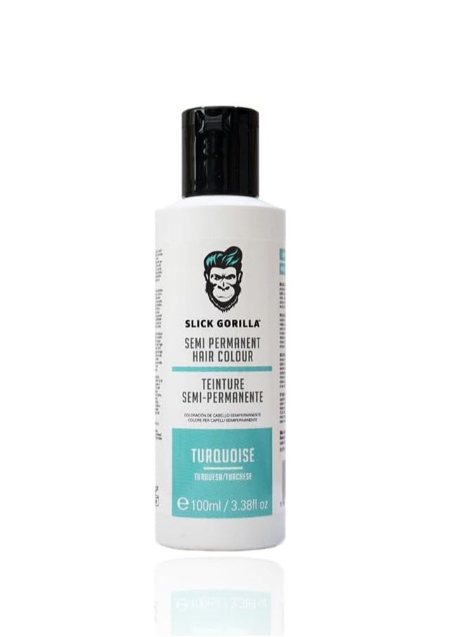 Slick Gorilla Slick Gorilla Vegan and Cruelty-Free Semi-Permanent TURQUOISE Hair Color 100ml 