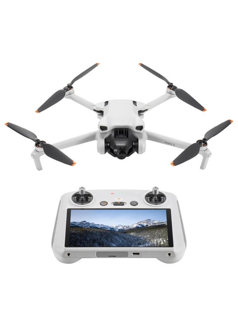 DJI Mini 3 (DJI RC) , Lightweight 3x Mechanical Gimbal Mini Camera Drone with 4K HDR Video, 38-min Flight Time, up to 32800ft (10km) Video Transmission, Vertical Shooting, GPS Auto Return Integrated
