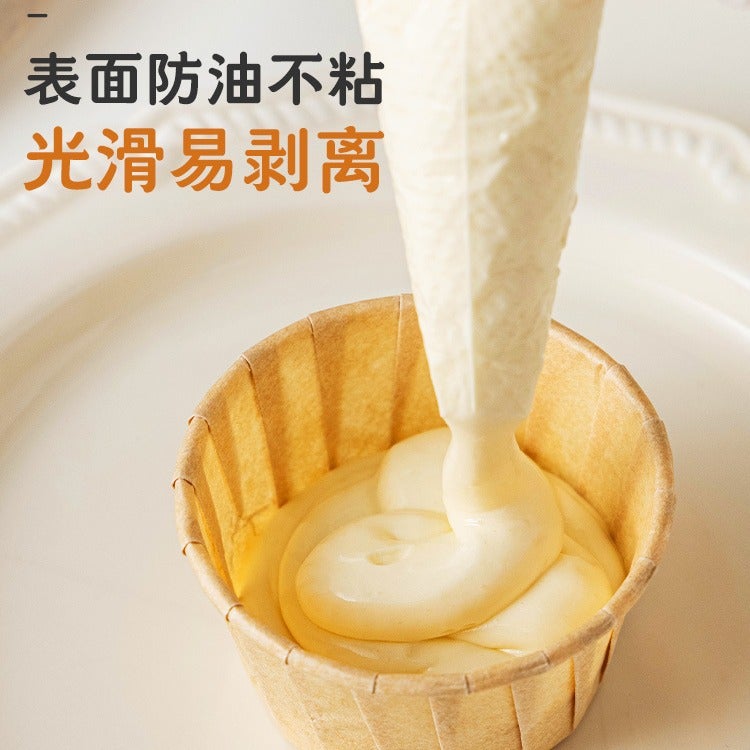 Christmas Roll-Top Paper Cupcake Cups, High-Temperature Resistant Disposable Cake Cups, Household Ins-Style Baking Molds, Muffin Cups - Image 3