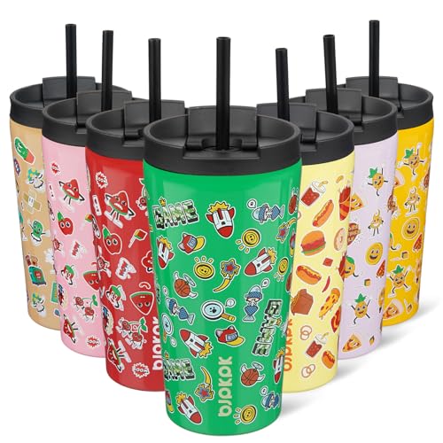 BJPKPK 18oz Stainless Steel Insulated Tumbler With lid And Straw Travel Coffee Thermal Tumblers Cup For Women And MenGame - Image 1