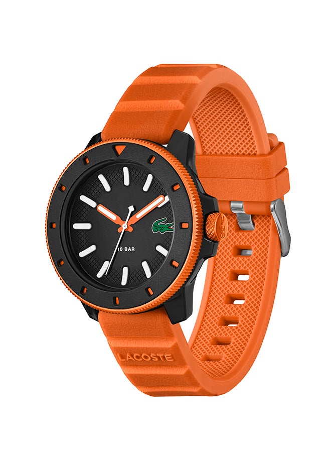 LACOSTE ROUND ANALOG MEN'S BLACK CASE WATCH - 2011416 - Image 3