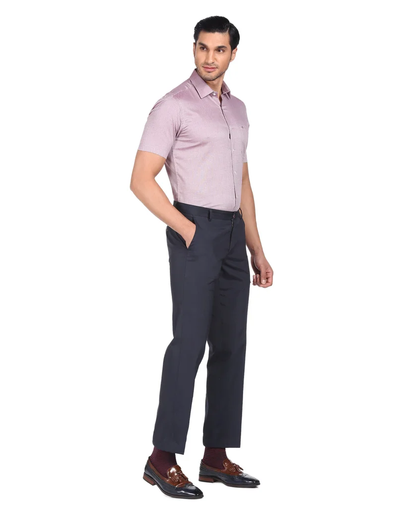 Arrow Maroon Pure Cotton Oxford Weave Shirt for Men | Best Price UAE