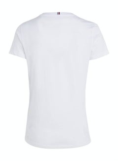 TOMMY HILFIGER Women's Heritage Crew Neck T-Shirt, White  - Image 5