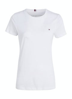 TOMMY HILFIGER Women's Heritage Crew Neck T-Shirt, White  - Image 2