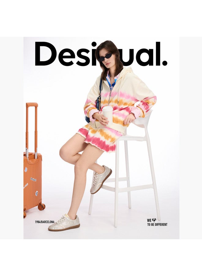 DESIGUAL new 2025 Spring/summer Gradient Stripe Tie-dye Cotton Cardigan Women's Outerwear - Image 5